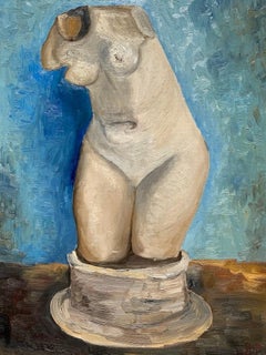 Plaster Statuette of a Female Torso, after Van Gogh, by Jennifer Pellegrino