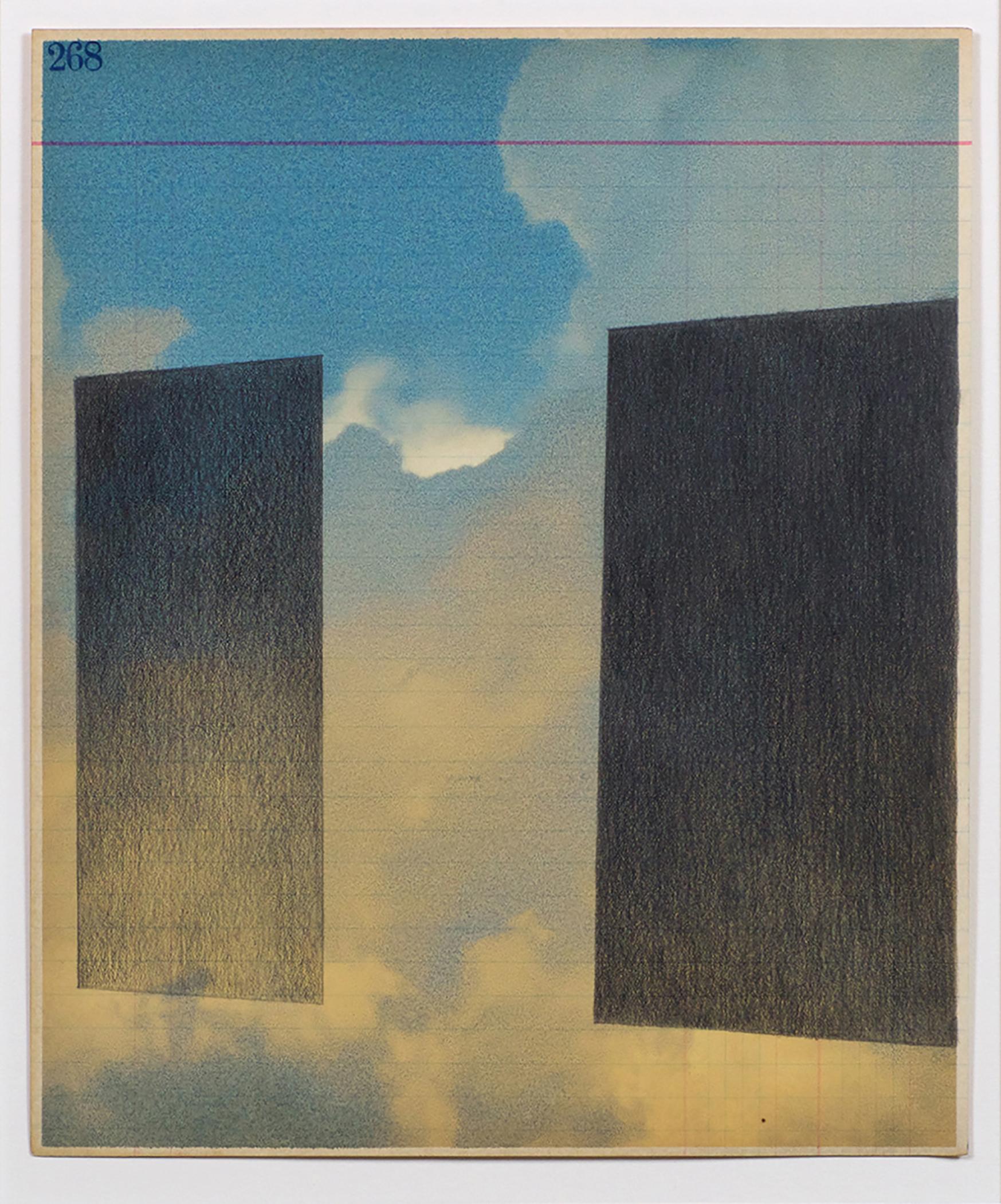 Jennifer Printz Impressions « Quietus I », graphite et encres sur papier ancien, 2017 Neuf - En vente à New York, NY