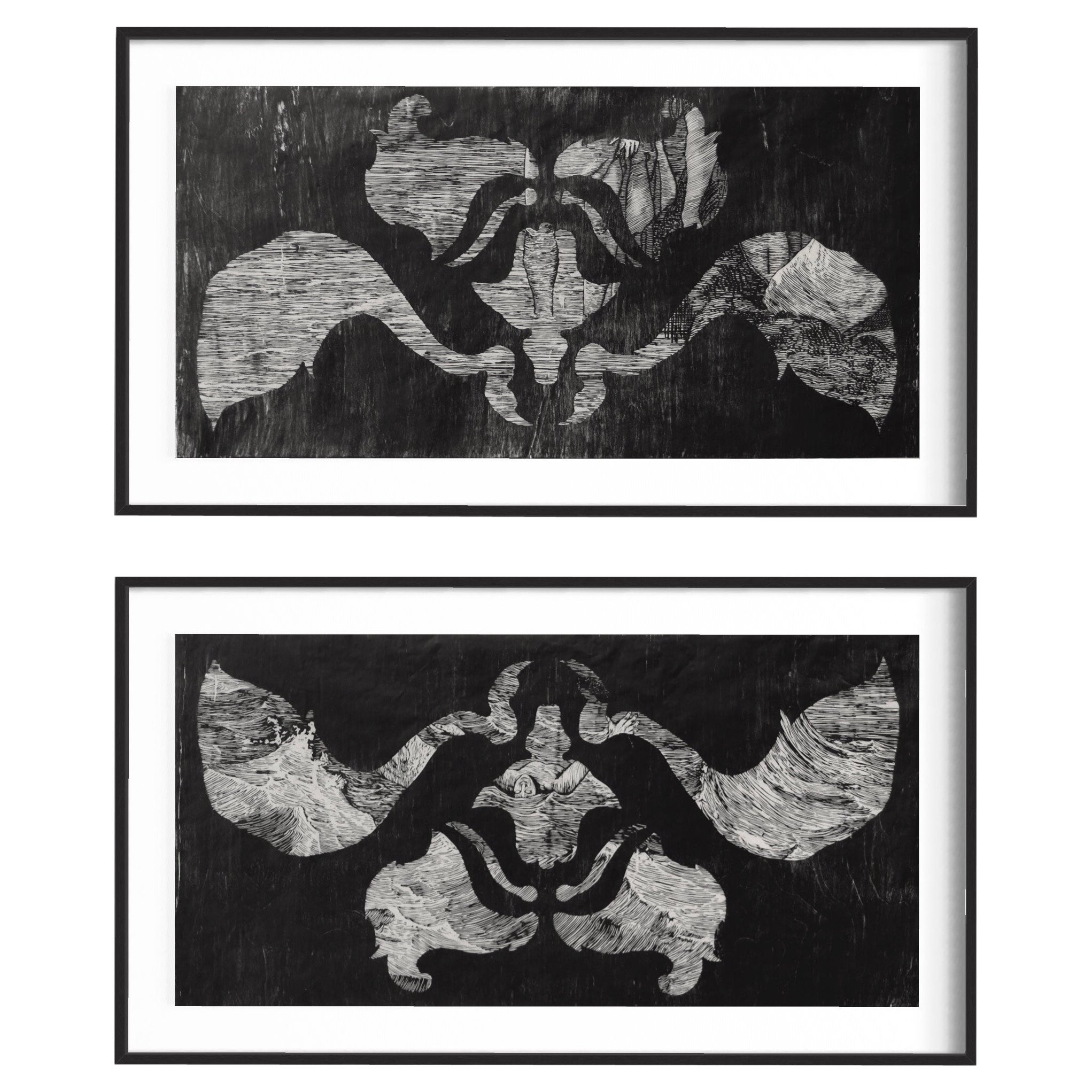 Jennifer Printz "Walking on Water" and "Drowning" Prints, 2013