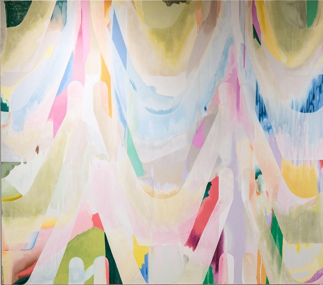 Jennifer Riley Abstract Painting - JENNIFER RILEY, Machine Series No 3, 2017