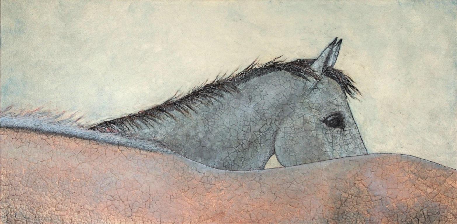 Kintsugi Horses - Alchemy, Original Painting - Mixed Media Art by Jennifer Ross