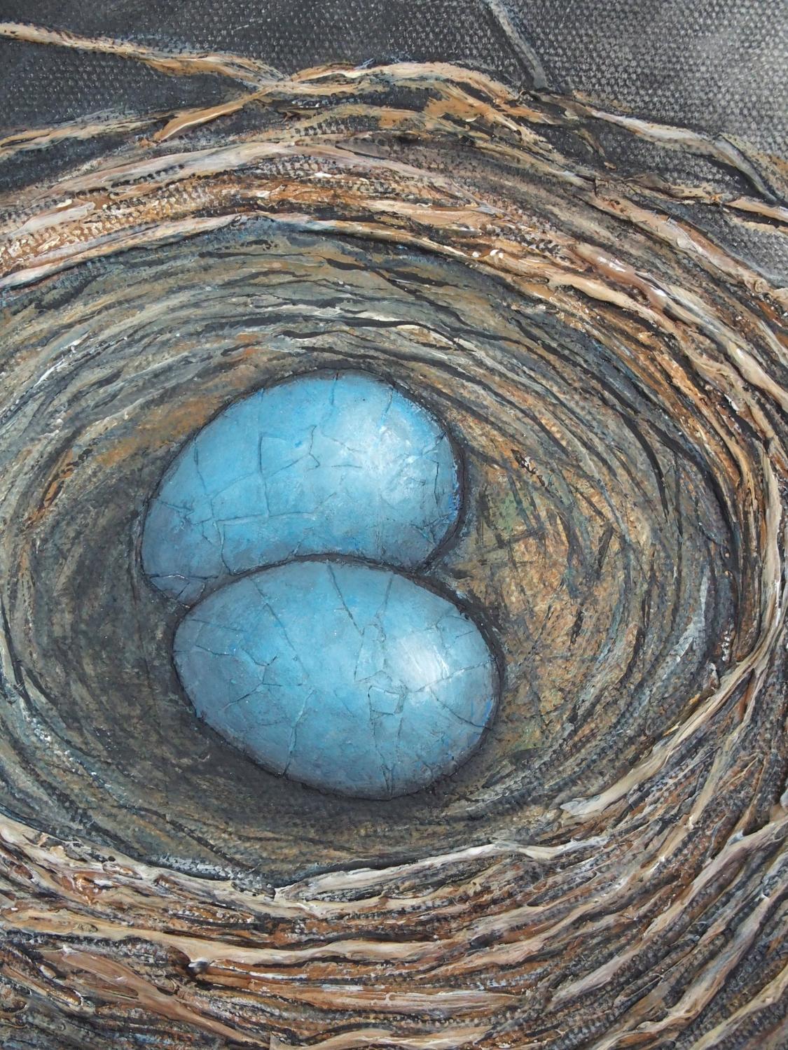 Stay in the Nest, peinture originale en vente 1