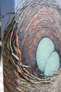 Das feine Handwerk des Nestbaus, Originalgemälde