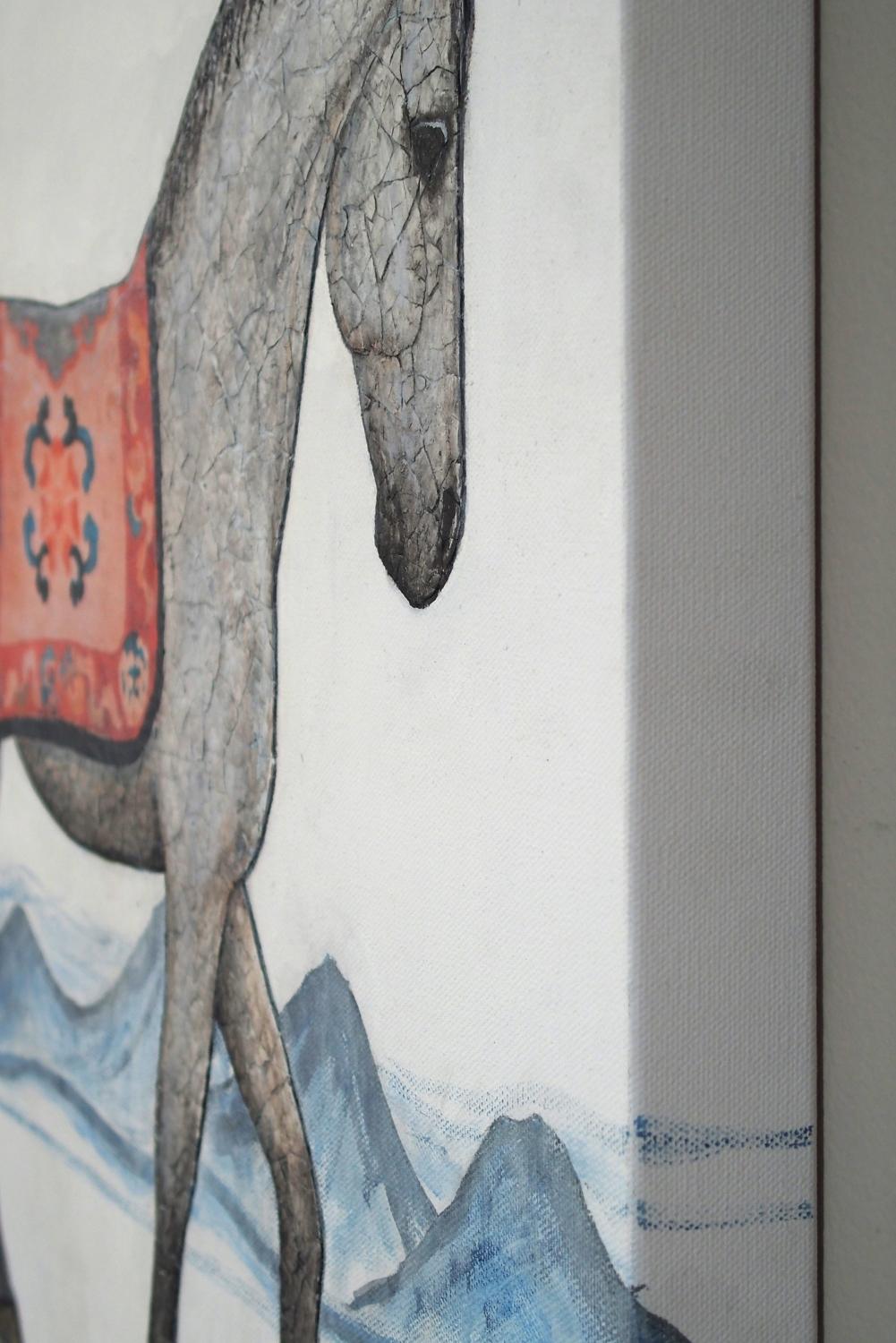 The Horse's Way, Originalgemälde (Zeitgenössisch), Mixed Media Art, von Jennifer Ross