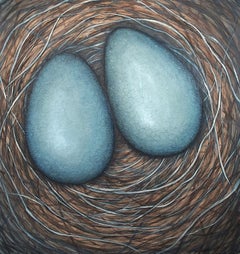 We Really Like to Stay in the Nest, Original Painting
