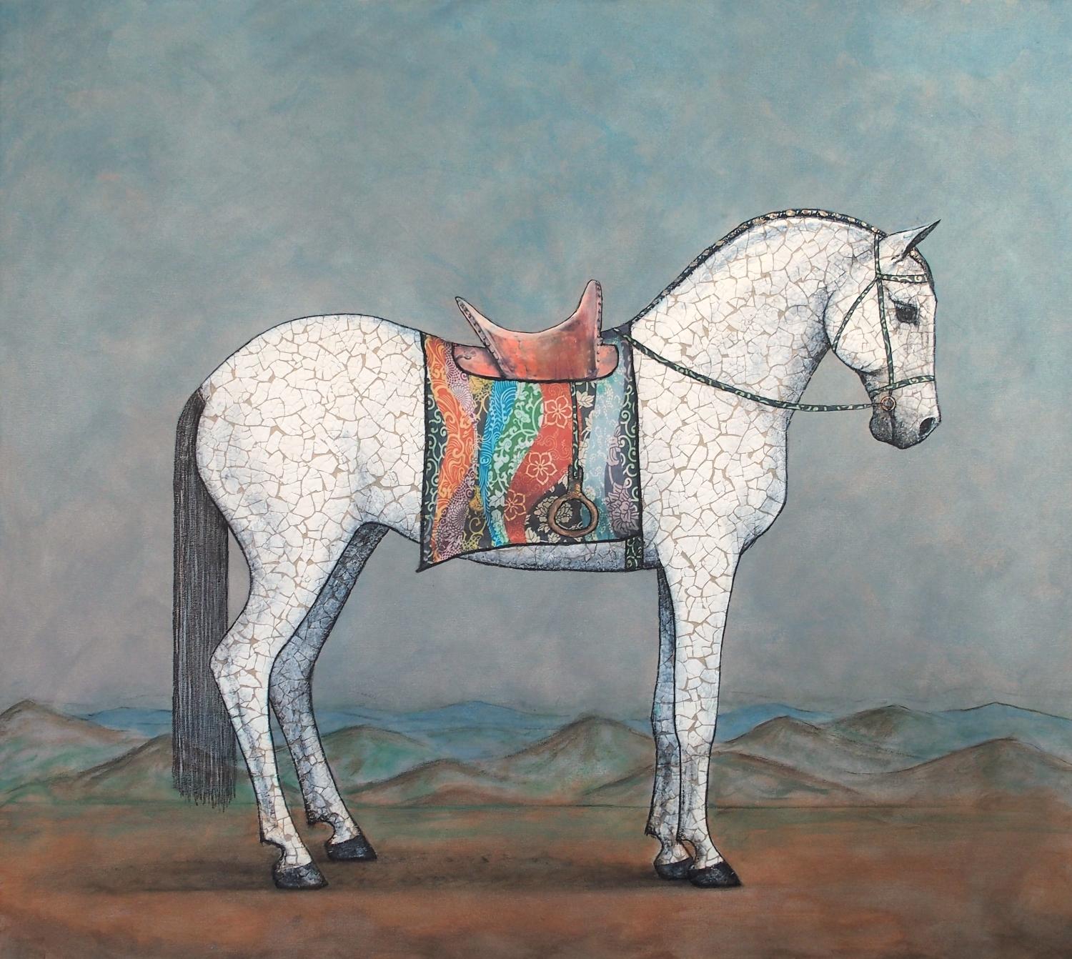 Jennifer Ross - When a White Horse Is Not a Horse, Original Painting For  Sale at 1stDibs