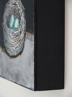 Beleuchtete blaugrüne Eier, Originalgemälde