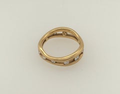 JENNIFER SHIGETOMI Floating Micro Bead Diamonds set in 2 Band 14k YG  Ring