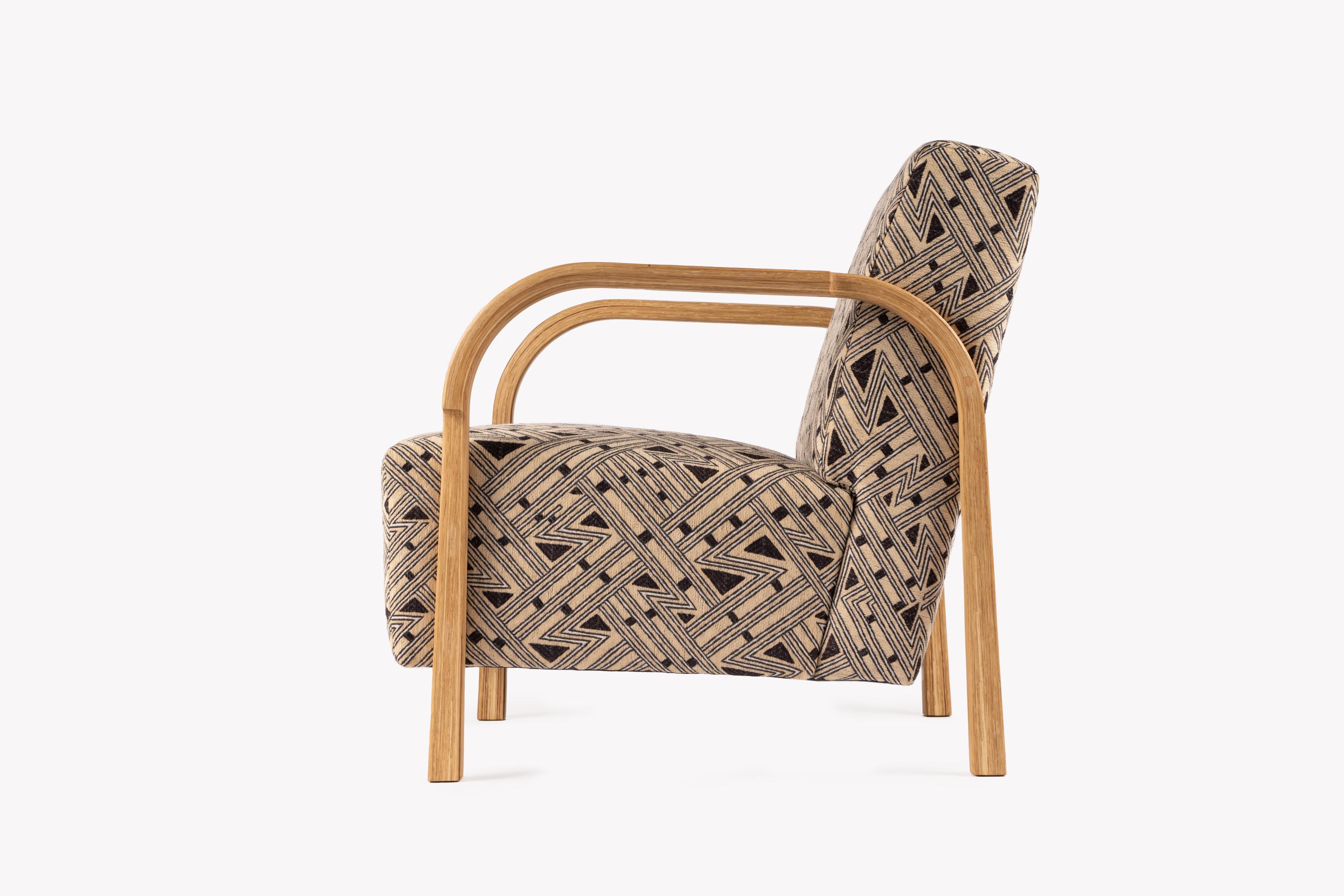 Danish JENNIFER SHORTO / Kongaline & Seafoam ARCH Lounge Chairs by Mazo Design For Sale