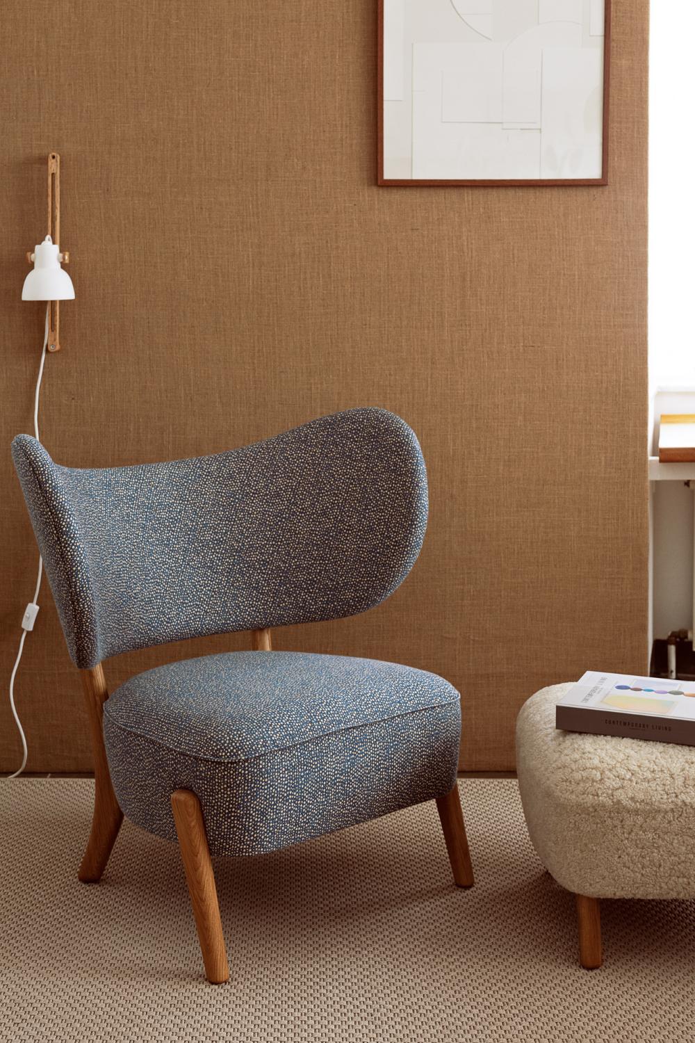 Post-Modern Jennifer Shorto / Kongaline & Seafoam Tmbo Lounge Chair by Mazo Design For Sale