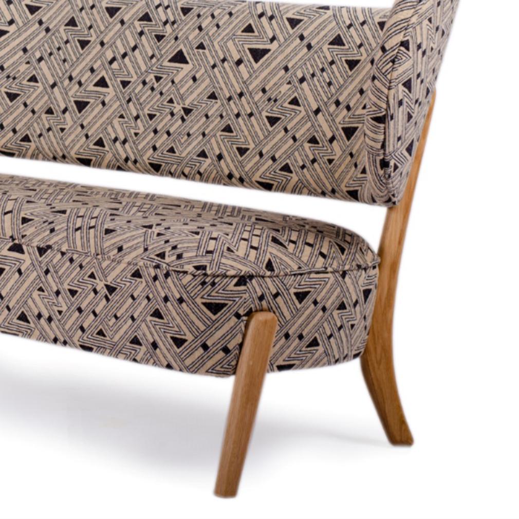 Post-Modern Jennifer Shorto / Kongaline & Seafoam TMBO Lounge Sofa by Mazo Design For Sale