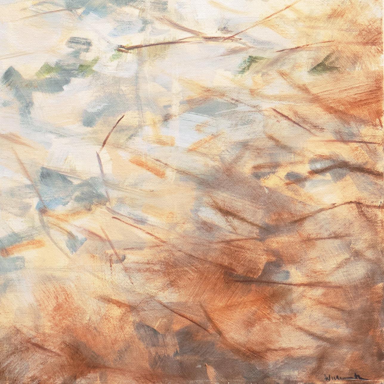 « At the Beach, Mexico near Sayulita », Santa Cruz, California Woman Artist - Painting de Jennifer Wildermuth Reyes