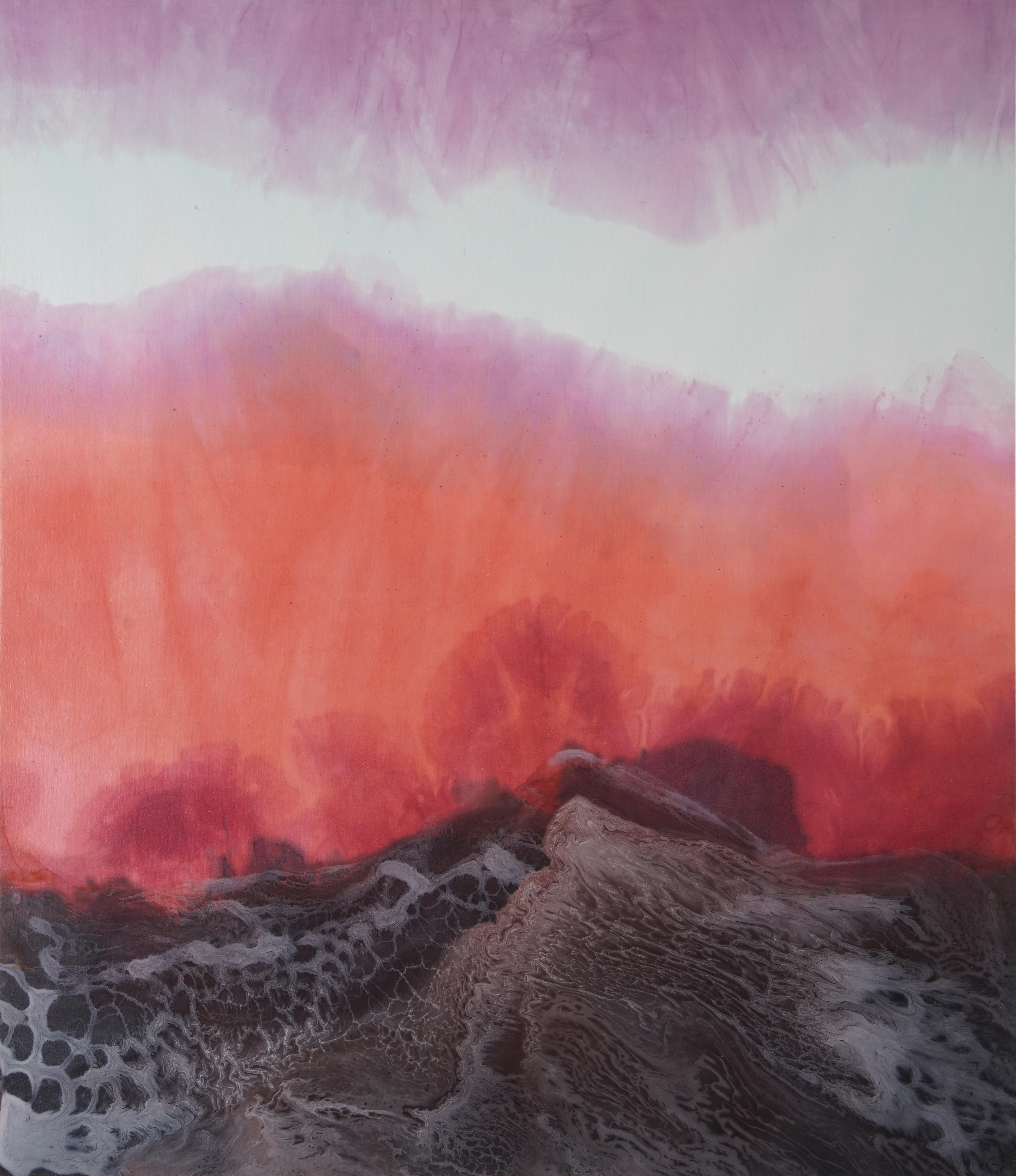 Jennifer Wolf Abstract Painting - Dye Painting #8