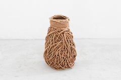 Jennifer Zurick, "Entwined", Crafts Basket, Willow Bark and Honeysuckle Vine