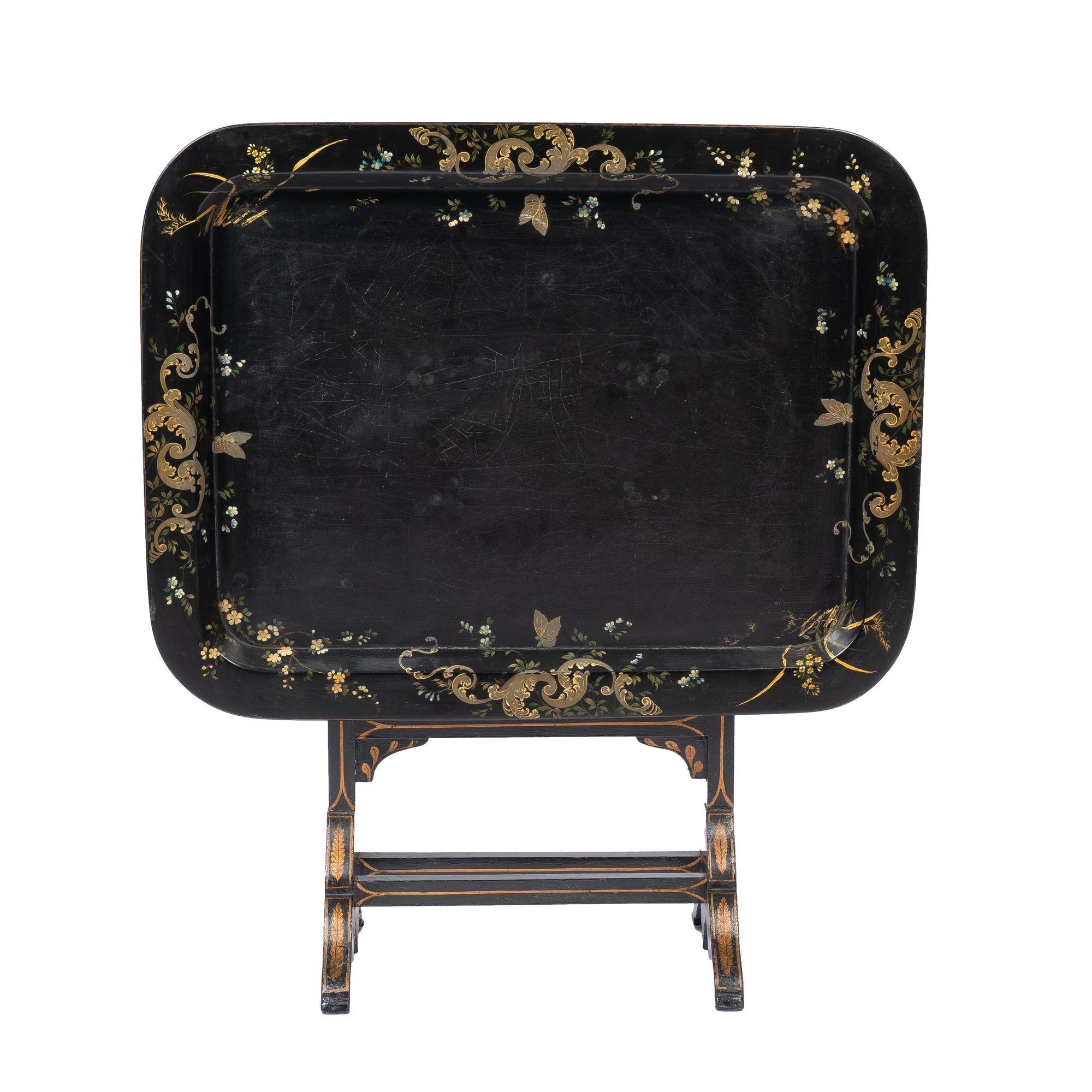 Jennings & Bettridge Tabletttisch mit Klappplatte, 1830 im Angebot 1