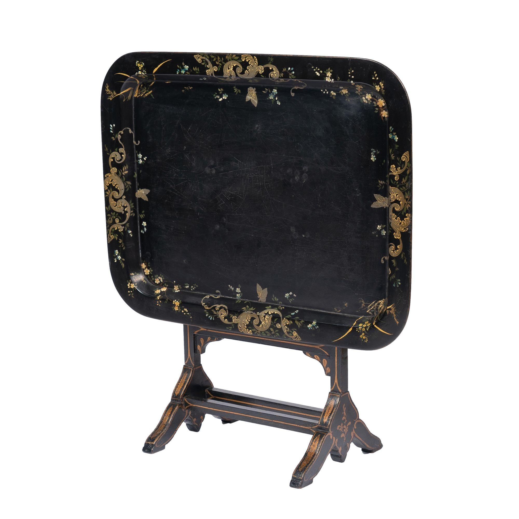 Jennings & Bettridge Tabletttisch mit Klappplatte, 1830 im Angebot 2