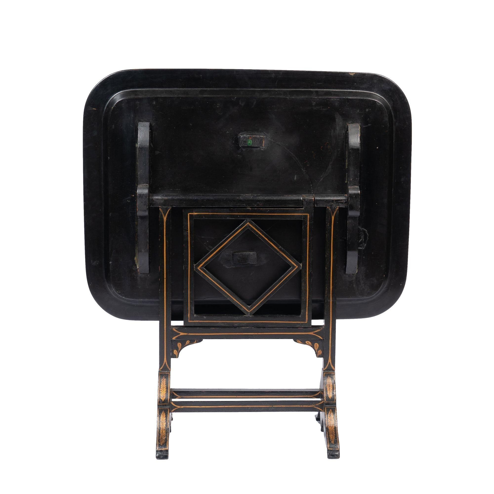 Jennings & Bettridge Tabletttisch mit Klappplatte, 1830 im Angebot 3
