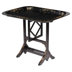 Antique Jennings & Bettridge Tilt Top Tray Table, 1830