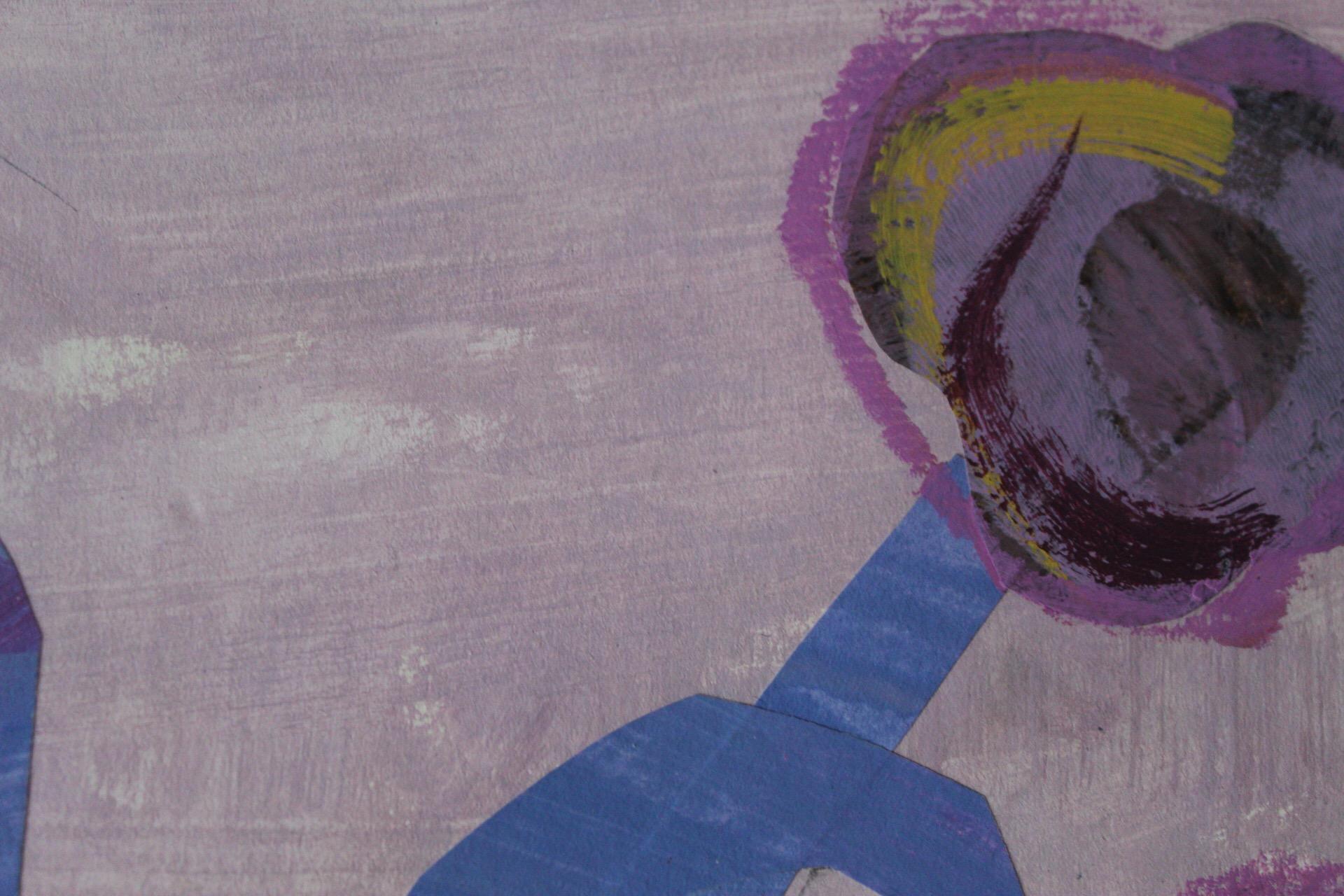 Jenny Balmer
Patterned Vase with Purple Flowers
Original Acrylic Collage
Acrylic Paint on Paper
Image size:H 29cm x W 39cm x D 0.03cm
Mount Size:H 40.5cm x W 50cm x D 0.5cm
Sold Unframed

Patterned Vase with Purple Flowers is an original still life