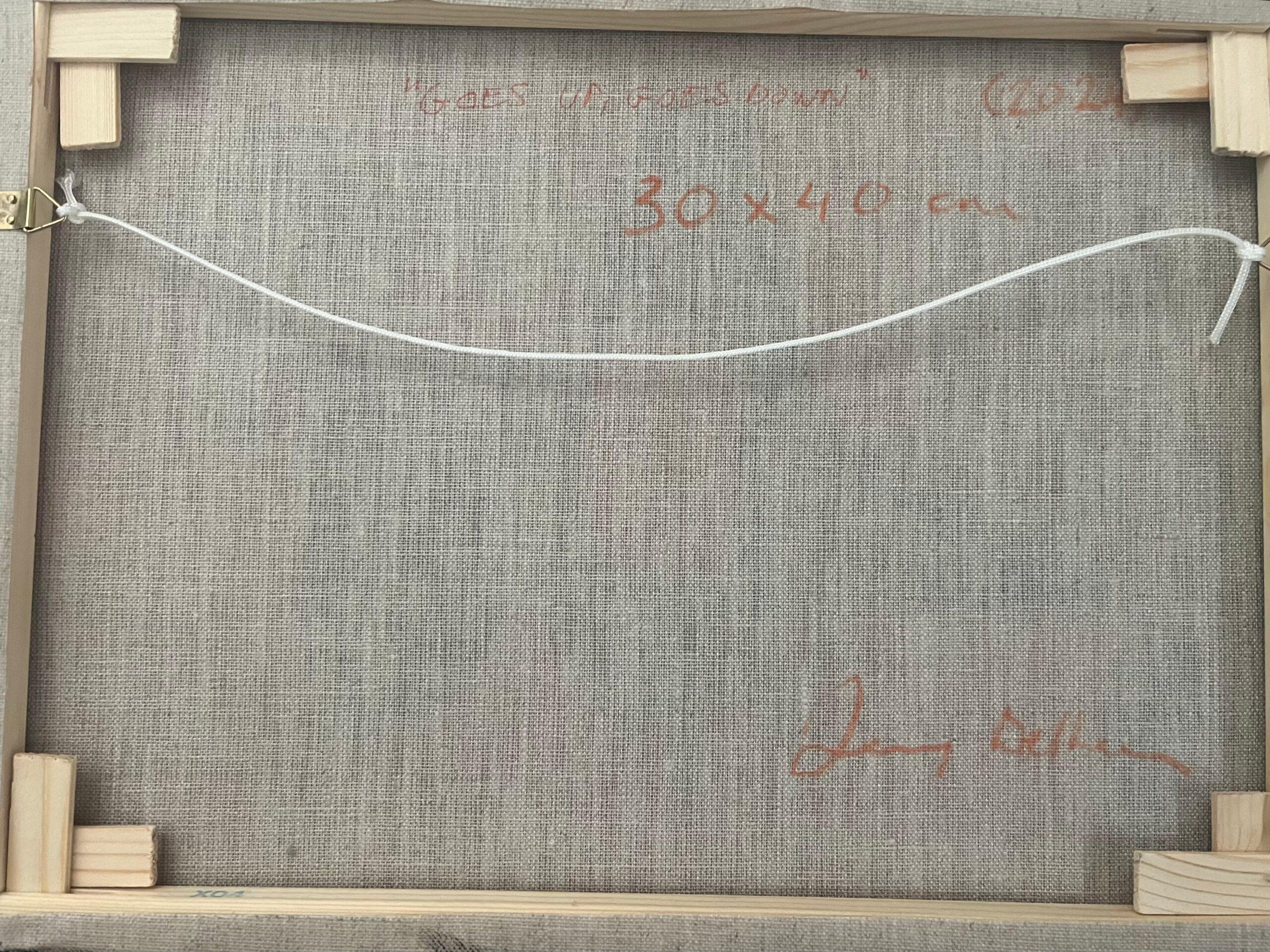 2024 Naturaleza Muerta Abstracta Contemporánea Pintura Acrílica - Sube, Baja en venta 1
