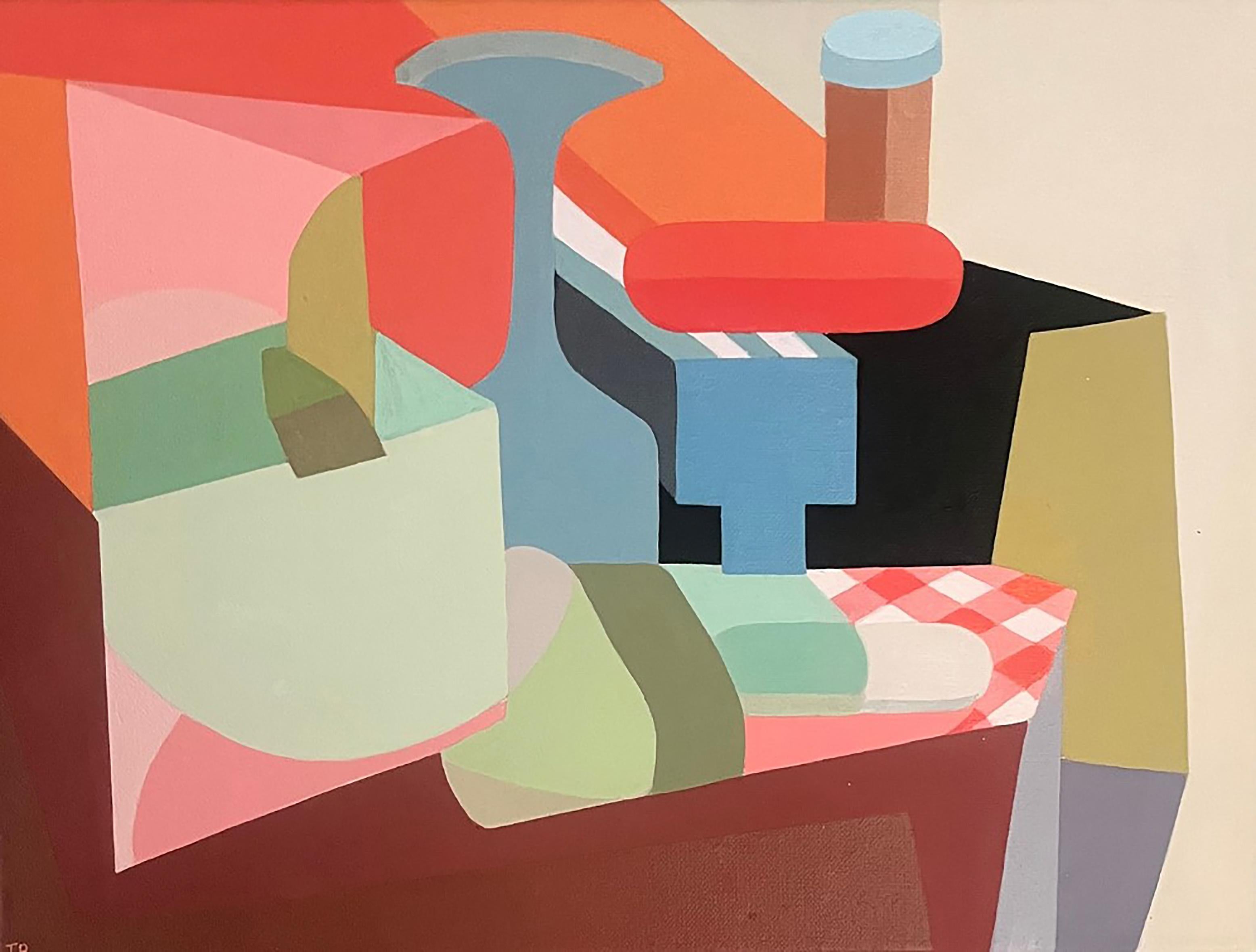 2024 Naturaleza muerta abstracta contemporánea Pintura acrílica - Meseta