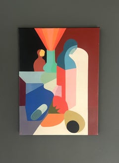2024 Contemporary Original Abstract Still Life Oil Painting - Dual