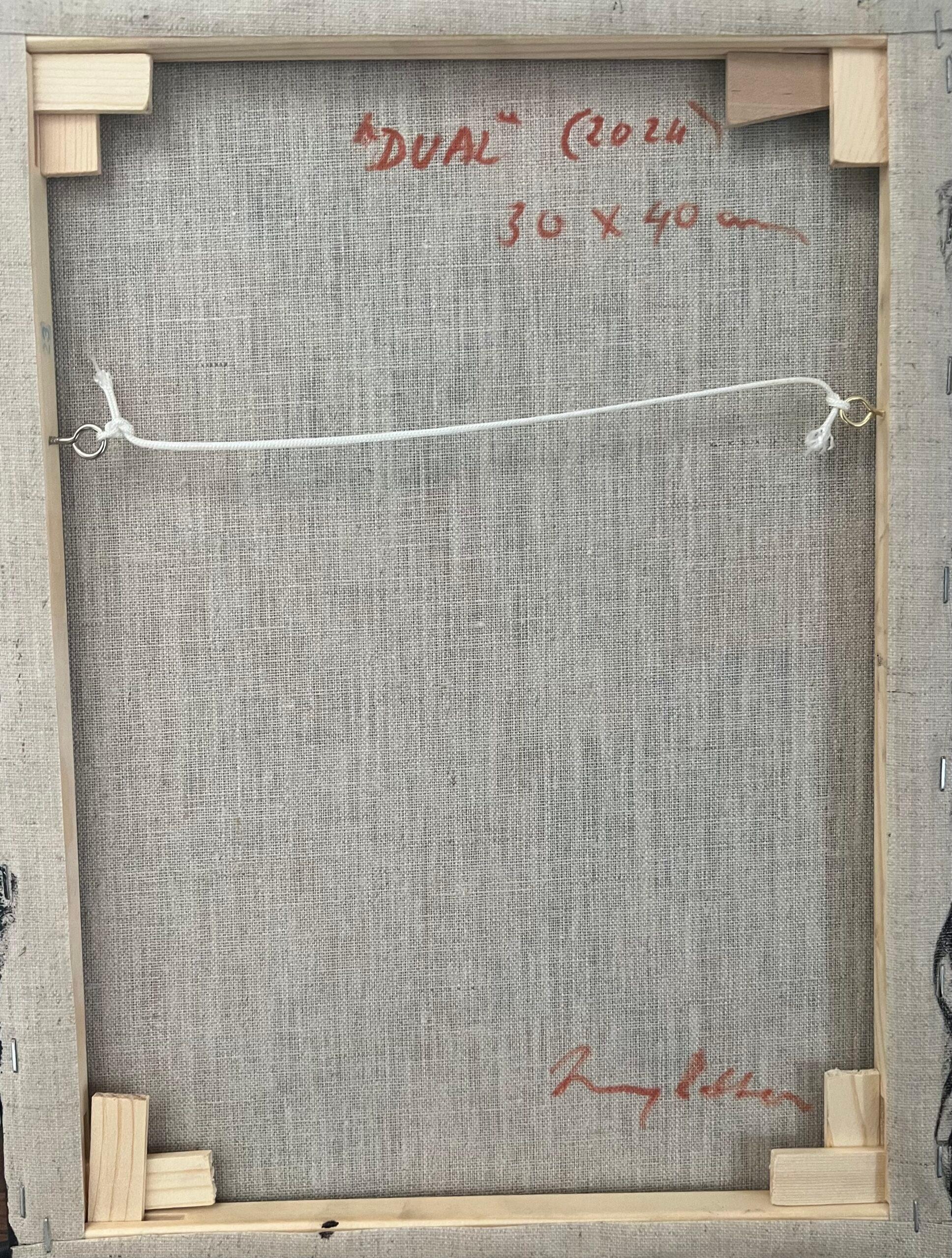 2024 Zeitgenössisches Original Abstraktes Stilleben Ölgemälde - Dual im Angebot 2
