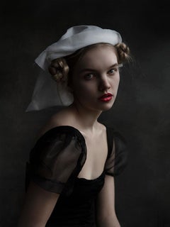 "Ine", Old Masters-inspired Chiaroscuro Female Portrait, Photography