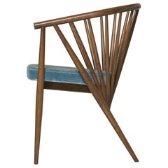 Fauteuil Jenny par Morelato, en bois de frêne tourné à la main
