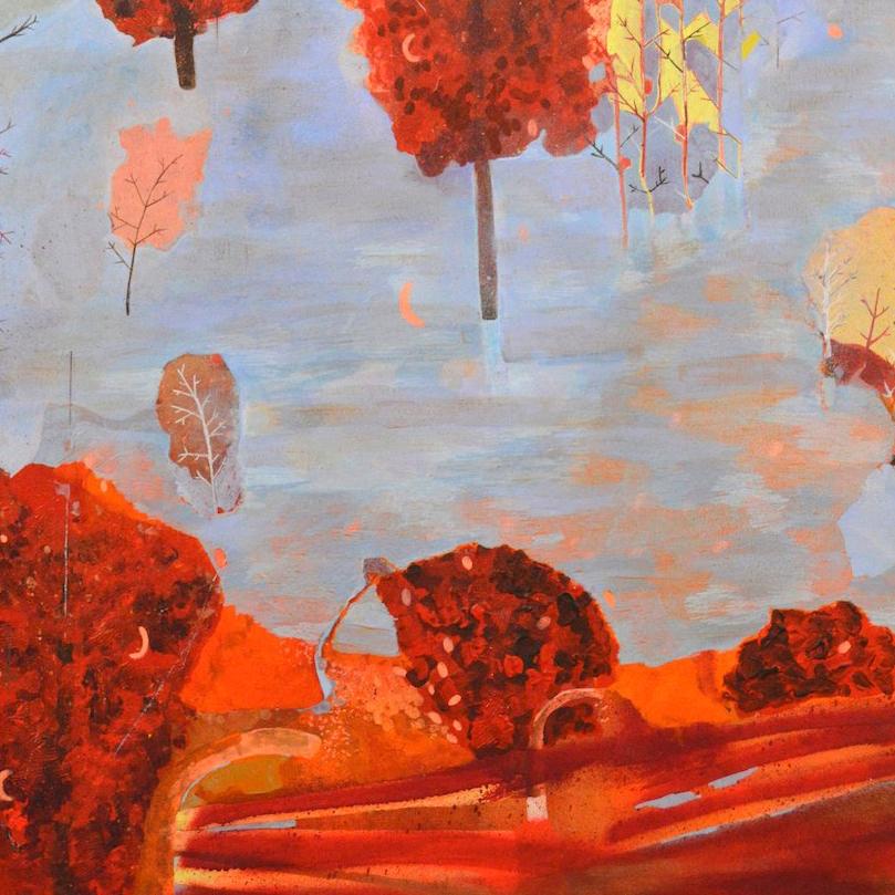 Jenny Day is a painter who divides her time between Santa Fe, New Mexico and Tucson, Arizona. She paints a fragmented space, examining human demand and the effects of environmental degradation on an understanding of place. She earned an MFA in