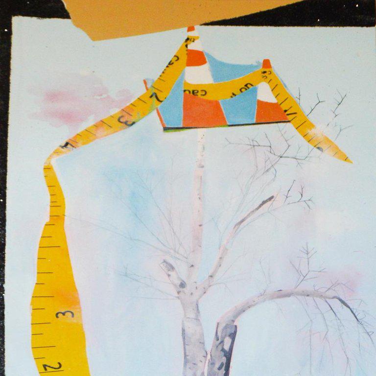 Trees Press Play (Zeitgenössisch), Mixed Media Art, von Jenny Day