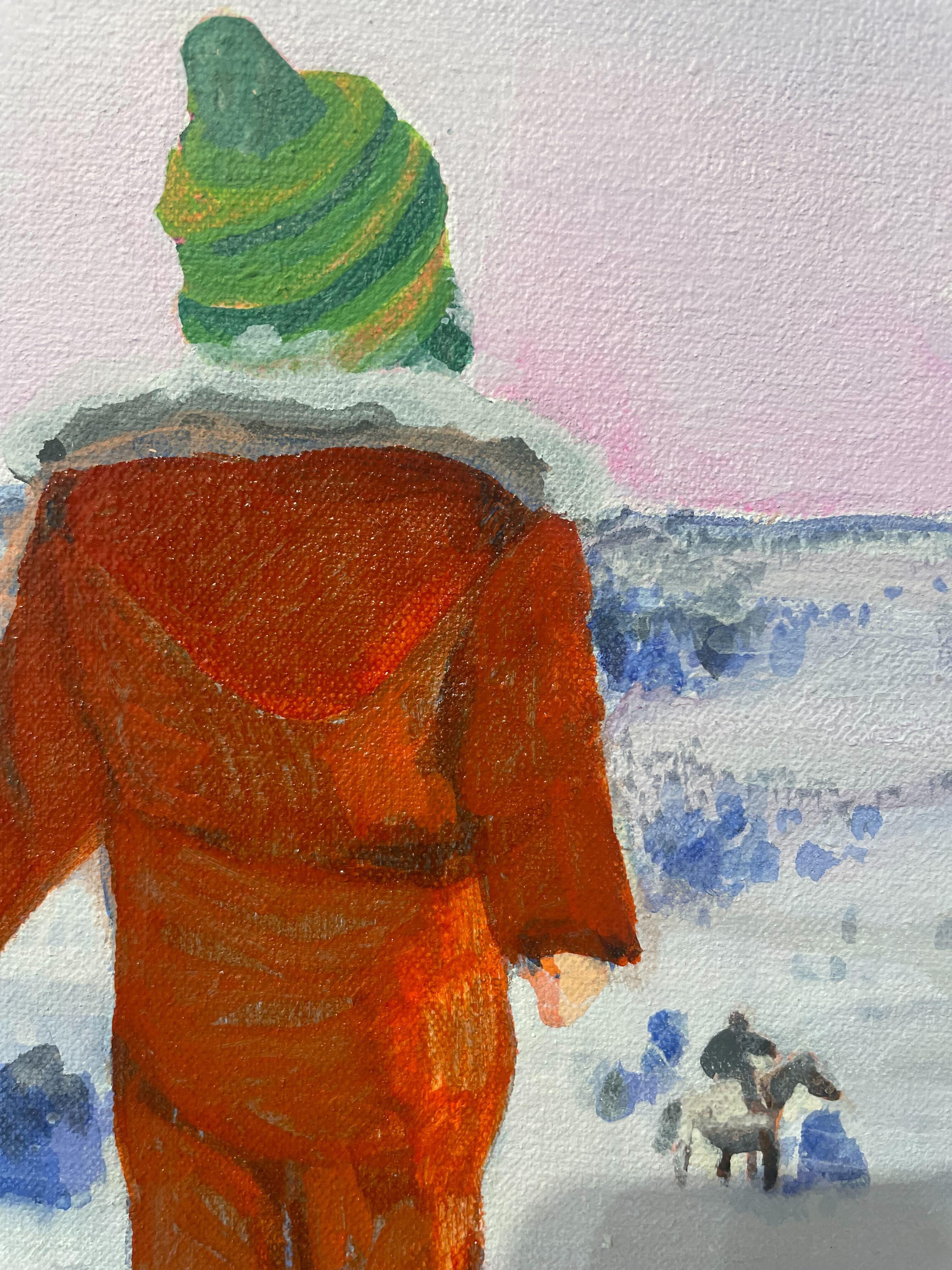 Buona notte falena - Painting Contemporaneo di Jenny Day