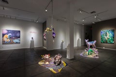 „Jungle Glitch“ – Gemälde auf Leinwand, von Jenny Day