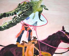 "The Wild West and a lurking slip" -- Painting on Canvas, by Jenny Day