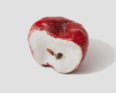 "Apple (Half Red)" -- Sculpture by Jenny Day