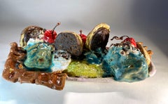 "Sundae à la banane avec gaufre et Oreo" par Jenny Day