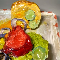 "Cheeseburger Plate" -- Sculpture by Jenny Day