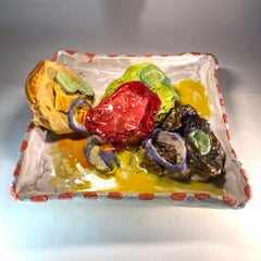 "Cheeseburger Plate" -- Sculpture by Jenny Day