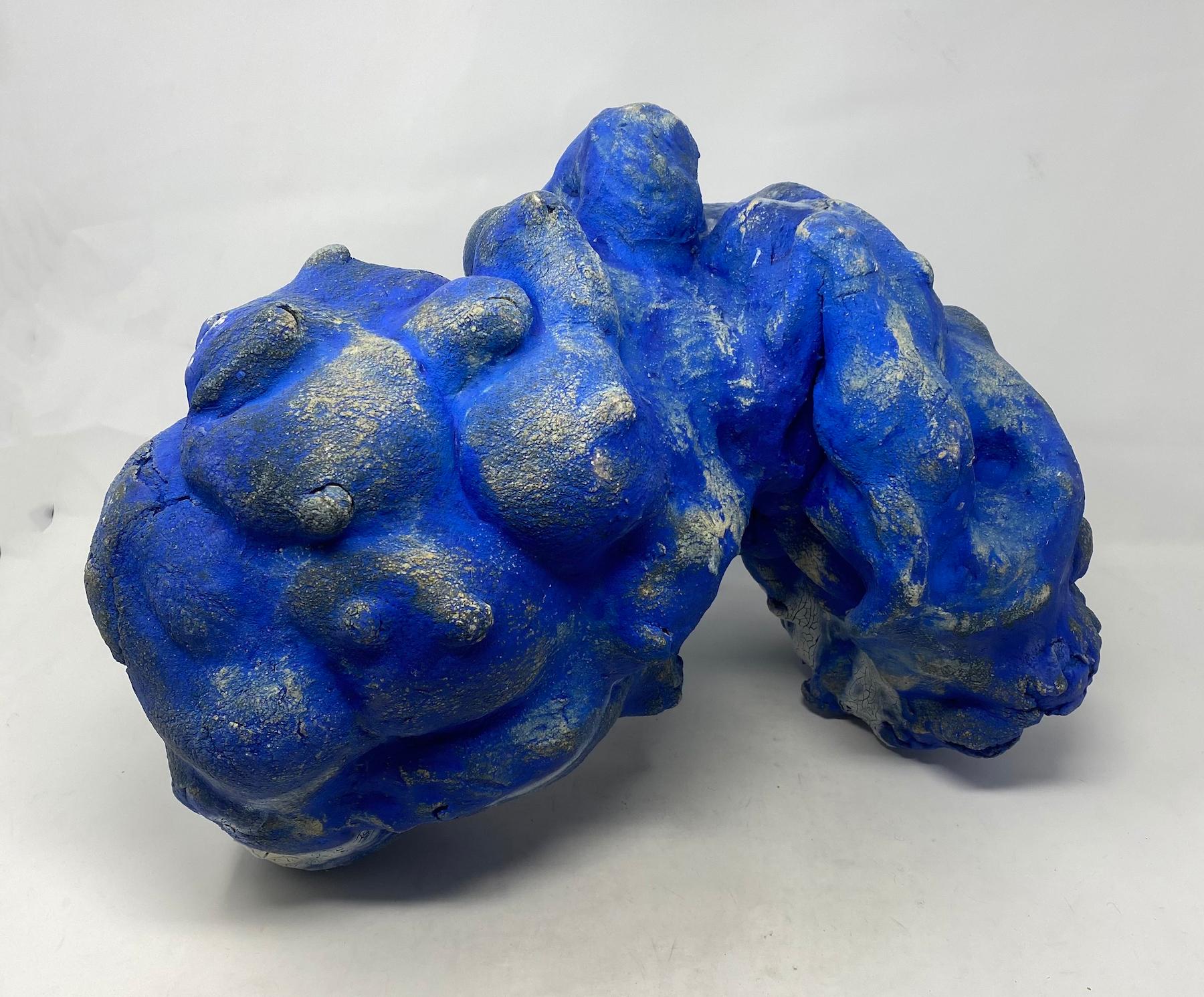 Jenny Day Figurative Sculpture - Untitled Blue 1