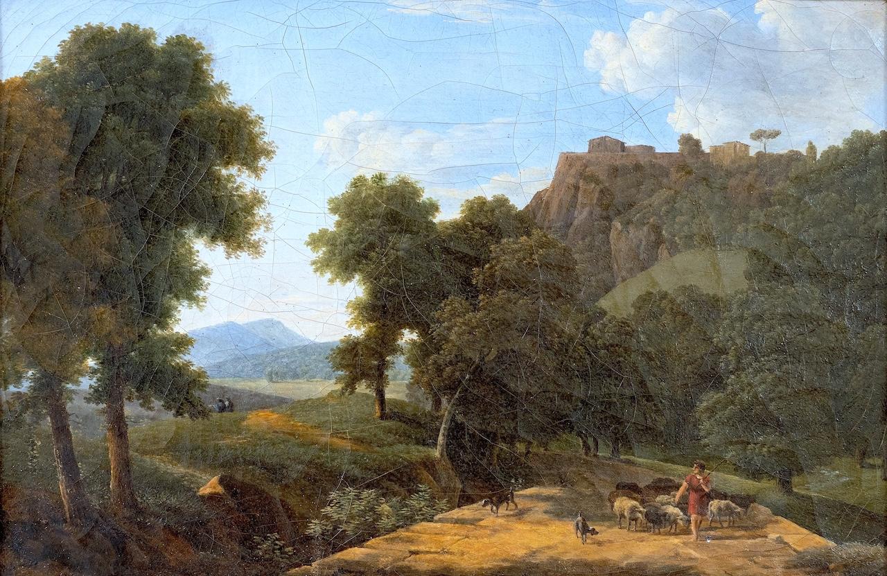 Neoclassical landscape - Painting by Jenny des ROYS
