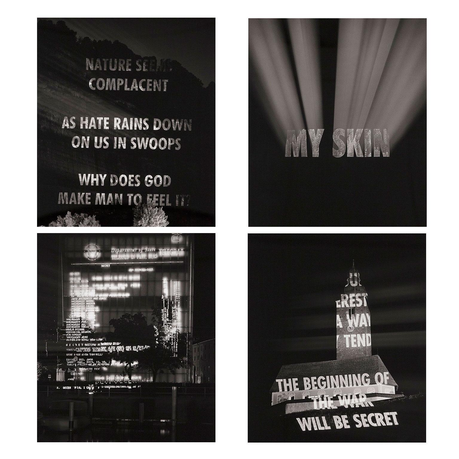 Jenny Holzer Black and White Photograph - Truth Before Power