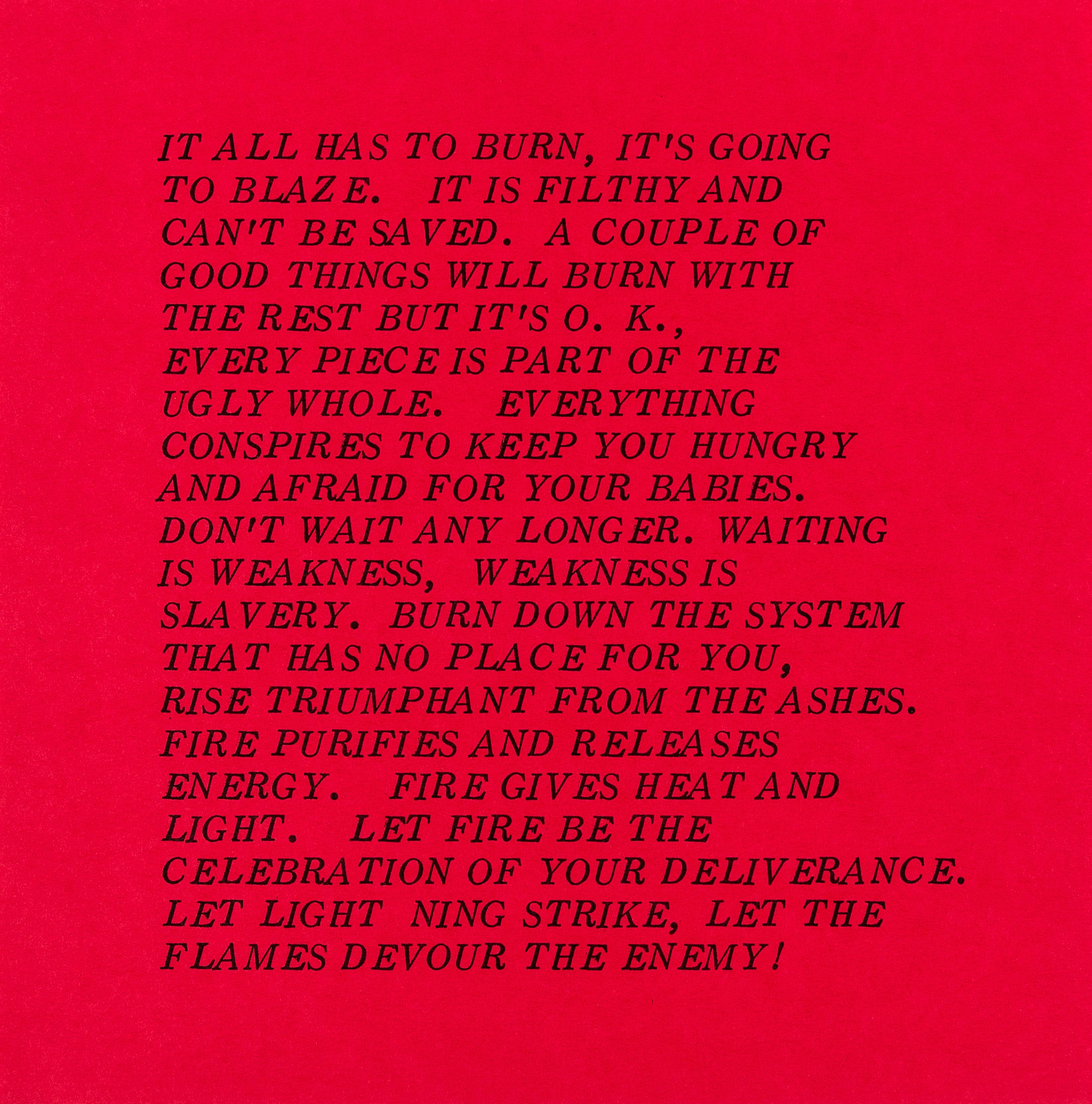 10 Inflammatory Essays 1979-1982 -- Lithograph, Small Set, Text Art by Holzer - Brown Print by Jenny Holzer