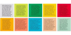 Retro 10 Inflammatory Essays 1979-1982 -- Lithograph, Small Set, Text Art by Holzer