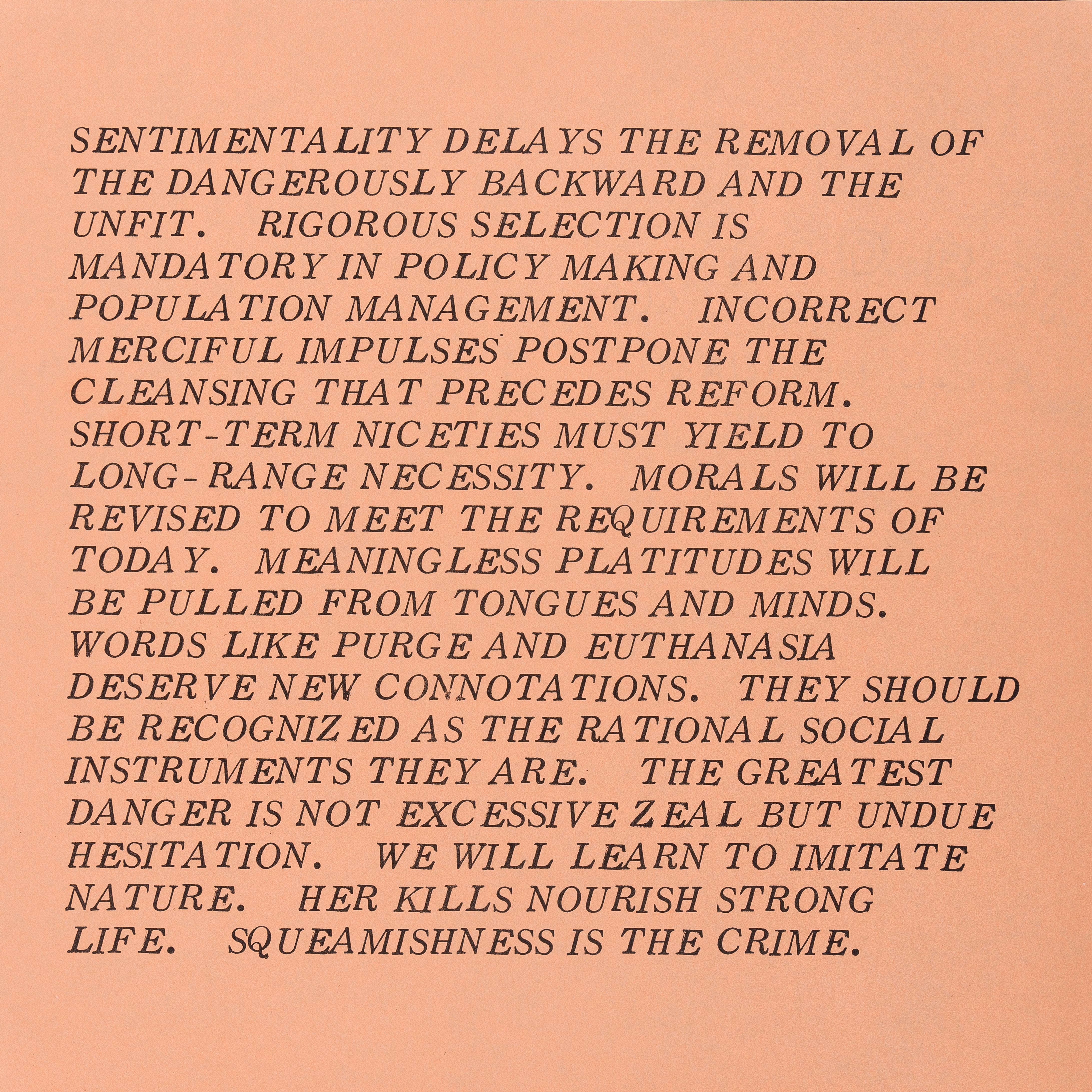 9 Saggi infiammatori 1979-1982 - Set di nove, stampa, testo Arte di Jenny Holzer 3