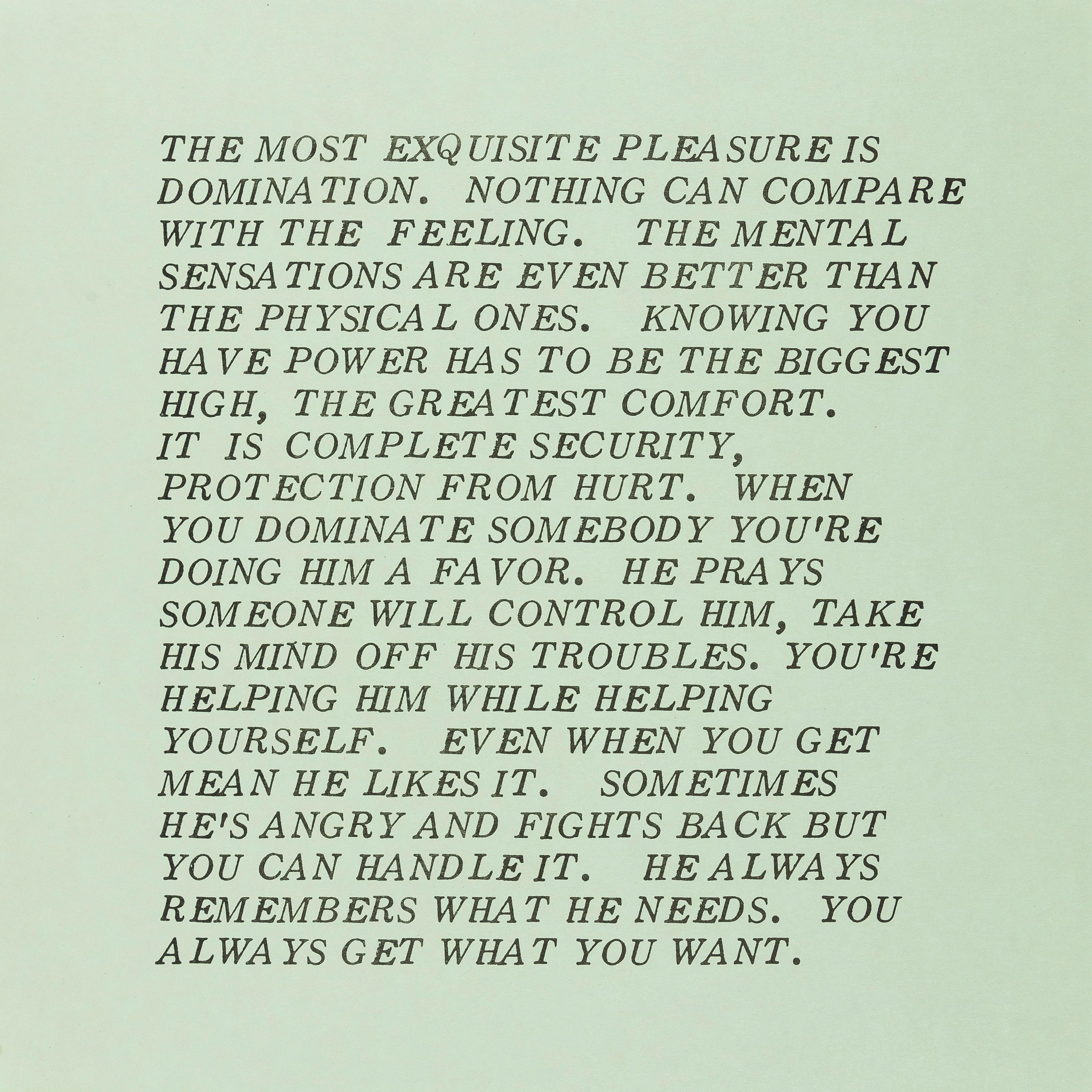 9 Saggi infiammatori 1979-1982 - Set di nove, stampa, testo Arte di Jenny Holzer 4