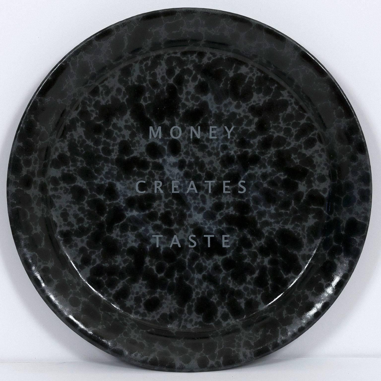 Ceramic Chargers - Abstract Print by Jenny Holzer