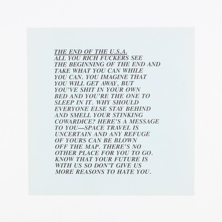 End of the USA - Art by Jenny Holzer