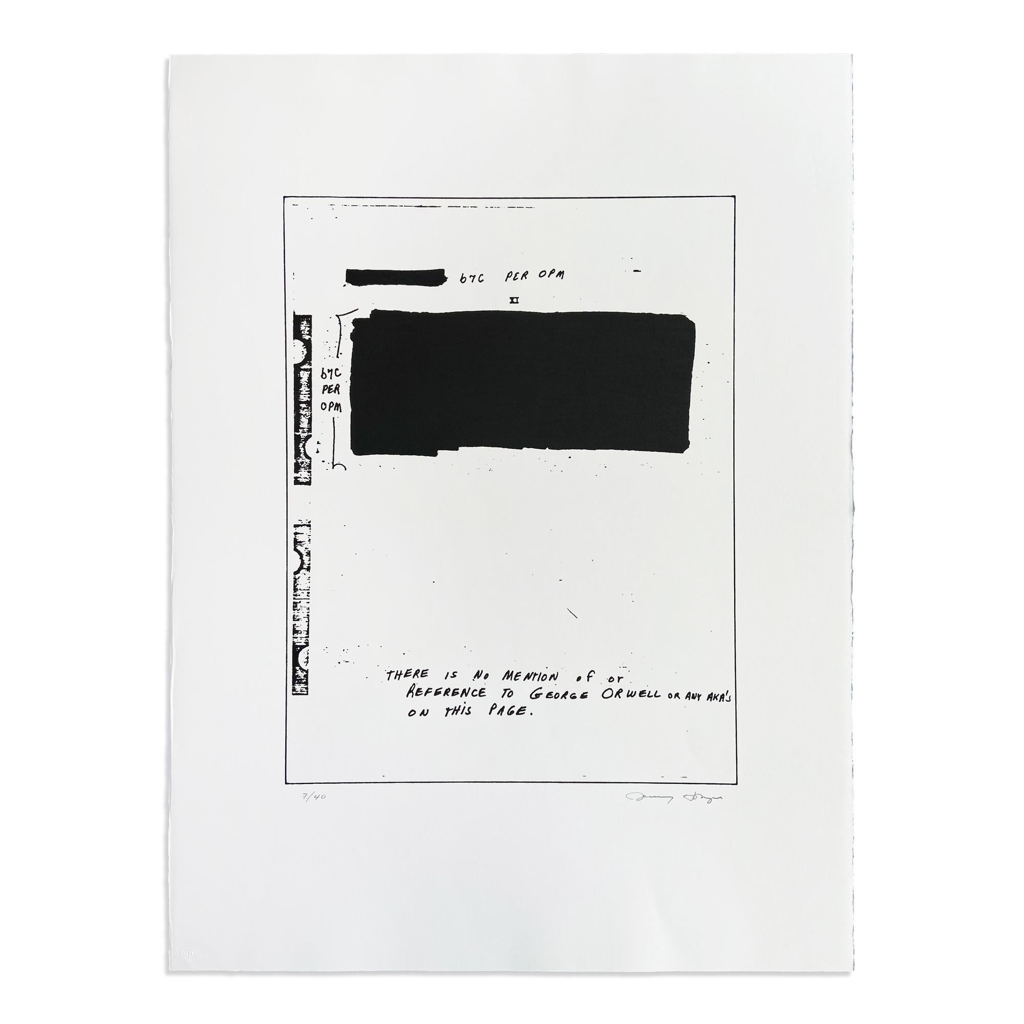 Jenny Holzer, Alias: Portafoglio di 5 acqueforti, Arte contemporanea, Stampa firmata in vendita 5