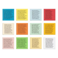 Jenny Holzer, Inflammatory Essays (douze œuvres) - 12 tirages de 1982