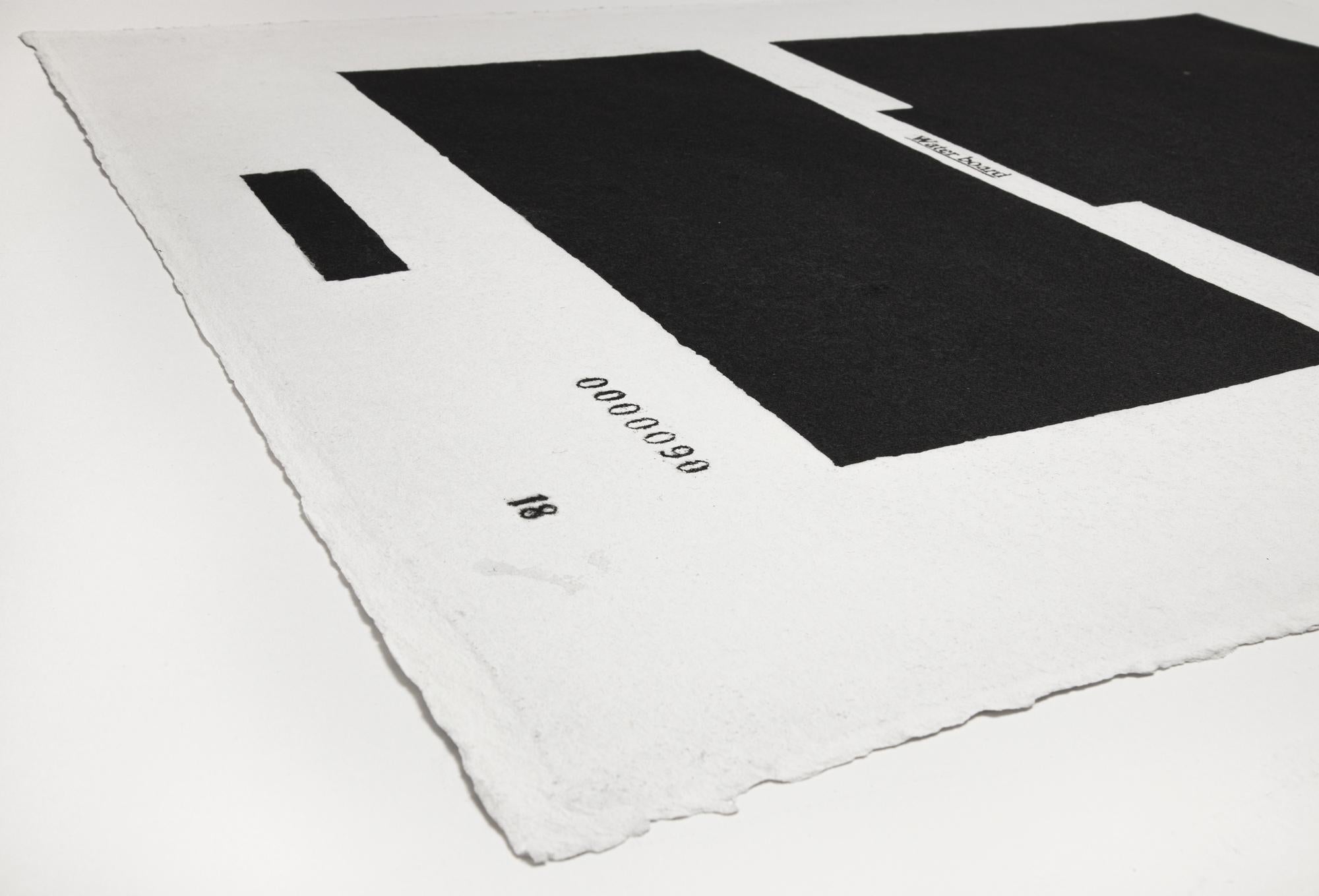 Jenny Holzer, Water Board 0000090: 2012, Stampa firmata, Arte contemporanea in vendita 1